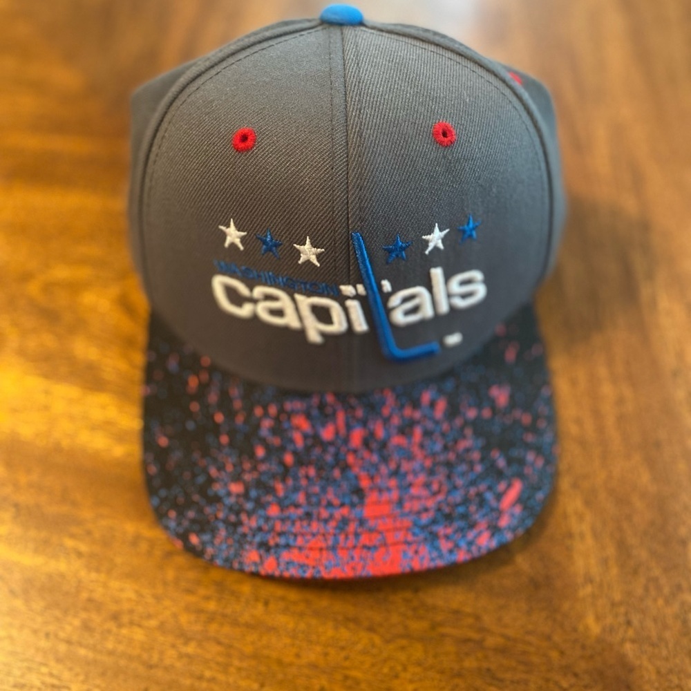 Unique Authentic Capitals Paint Splatter Hat - Picture 2 of 3